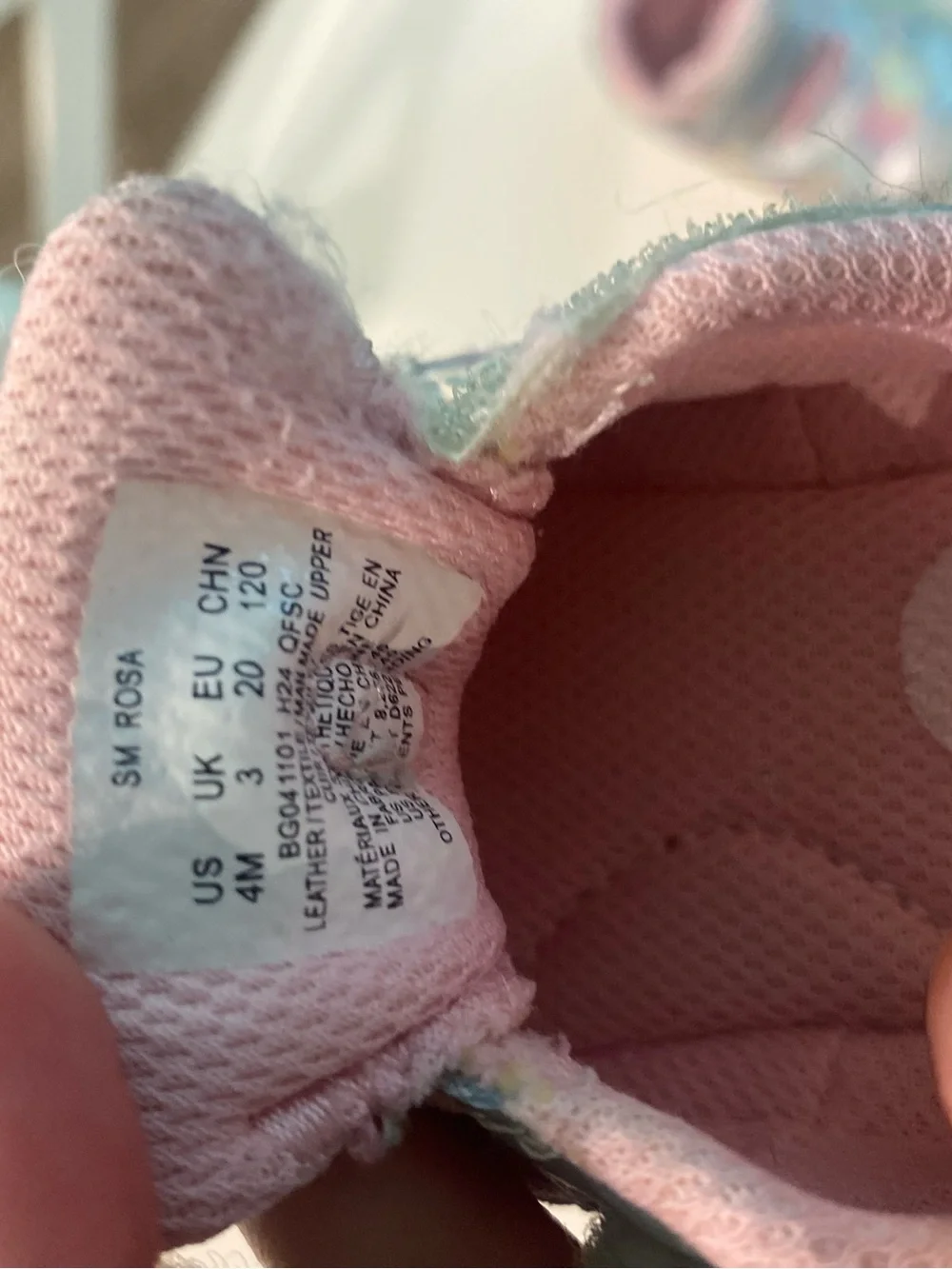 Stride Rite Toddler Sneakers with Pastel Rainbow Accents